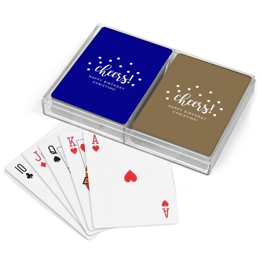 Confetti Dots Cheers Double Deck Playing Cards